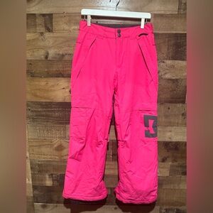 DC Pink Girls Snow Pants Large
